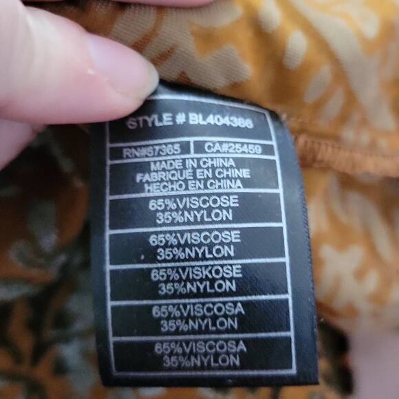 BB Dakota Steve Madden Better to Burn Out Flocked Velvet Top Size Extra Small XS - Picture 6 of 6